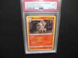2019 POKEMON SUN & MOON DETECTIVE Arcanine #6 DETECTIVE PIKACHU-HOLO PSA 9 Mint - Image 1