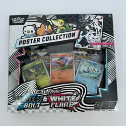Pokemon Scarlet & Violet Black Bolt & White Flare Unova Poster Collection SEALED - Image 1