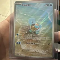 Pokemon TCG Scarlet & Violet 151 Squirtle 170/165 Illustration Rare IR NM - Image 1