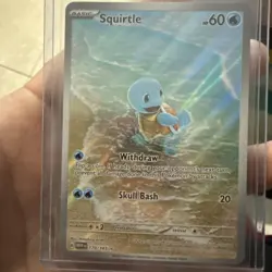 Pokemon TCG Scarlet & Violet 151 Squirtle 170/165 Illustration Rare IR NM - Image 2