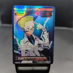 Pokemon English TCG Card Plasma Storm Colress 135/135 Full Art Holo Rare - Image 1
