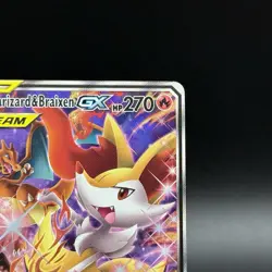 Charizard & Braixen GX SM230 Promo Pokemon Sun & Moon Tag Team - NM 💎 - Image 3