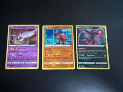 Pokemon TCG Galarian Articuno Zapdos Moltres Blister Promos Evolving Skies Mint - Image 1