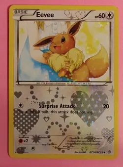 Pokemon TCG Eevee RC14/RC25 Lgndry Treasures: Radiant Collection Holo Near Mint - Image 1
