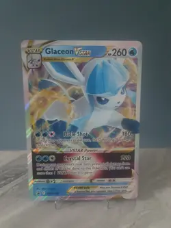 Pokemon TCG Holo Jumbo Card Glaceon VSTAR SWSH197 Black Star Promo Oversized - Image 1