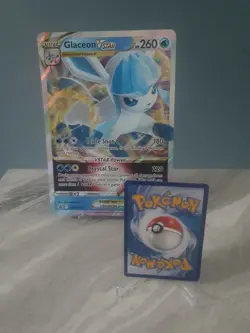 Pokemon TCG Holo Jumbo Card Glaceon VSTAR SWSH197 Black Star Promo Oversized - Image 3