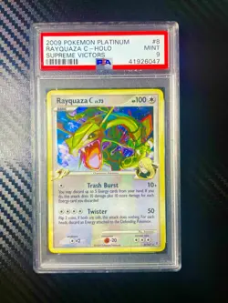 Rayquaza C 8/147 Supreme Victors Holo Pokemon 2009 PSA 9 - Image 1