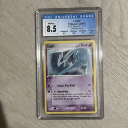 CGC 8.5 MINT Lugia 2007 POP Series 5 2/17 Cosmos Holo Pokemon Card - Image 1