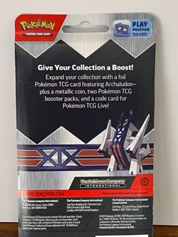 NEW POKEMON TCG ARCHALUDON LOT OF **3** Blister, 2 Packs, with coin - Image 5