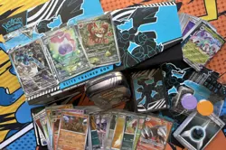 Pokemon TCG - Black Bolt ETB Box Tin - 150 Card Lot - Promo - 2 IR + extras - NM - Image 1