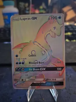 Lapras GX - 151/149 - Pokemon Sun & Moon Base Set Secret Rare Card NM - Image 1