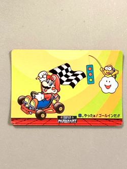 Mario - 8 - Super Mario Kart - Nintendo Banpresto Card Vintage - Image 1