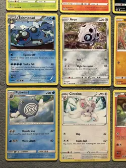 Pokemon Cards Lot 2014-2023 Milotic Clefairy Seismitoad Cinccino Sowsow Sui Art - Image 5