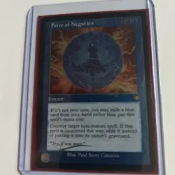 MTG English Force of Negation (Foil Etched) NM Foil Double Masters 2022 - Image 2