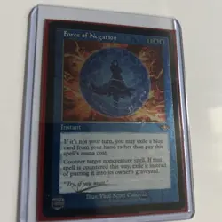 MTG English Force of Negation (Foil Etched) NM Foil Double Masters 2022 - Image 3