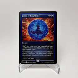 MTG English Force of Negation (Foil Etched) NM Foil Double Masters 2022 - Image 2