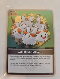 Wild Rabbit Alliance FOIL Hololive Official Card Game hBP01-123 English - Image 1