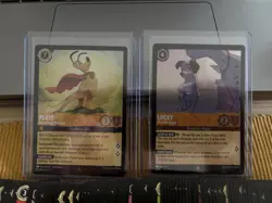 Disney Lorcana TCG Job Lot 100 Cards + Uncommon And Foil Rare Pluto And Lucky MT - Image 2