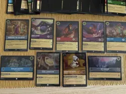 Disney Lorcana TCG Job Lot 100 Cards + Uncommon And Foil Rare Pluto And Lucky MT - Image 3