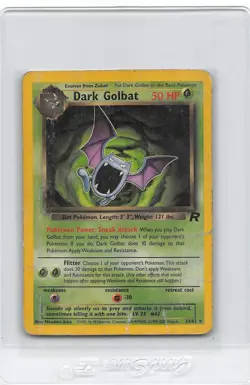 DARK GOLBAT 24/82 - RARE NON-HOLO - Team Rocket - VINTAGE WOTC Pokemon Card - HP - Image 1