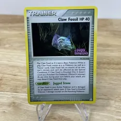 CLAW FOSSIL 91/110 Reverse Holo Stamped pokemon card EX HOLON PHANTOMS 2006 - Image 1
