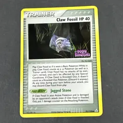 CLAW FOSSIL 91/110 Reverse Holo Stamped pokemon card EX HOLON PHANTOMS 2006 - Image 2
