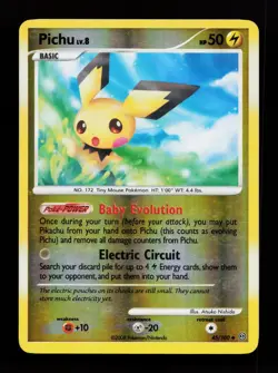 Pichu 45/100 Uncommon Stormfront Reverse Holo Pokemon Card - Image 1