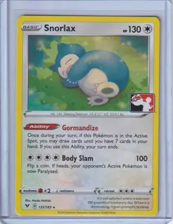 Snorlax 131/185 Pokemon Prize Pack Series 1 Promo Pokemon Card NM/LP Play Stamp - Image 2