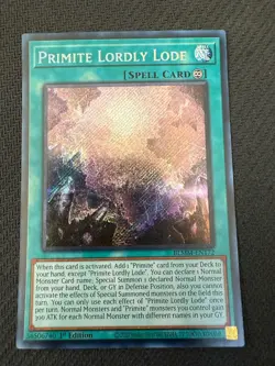 Primite Lordly Lode BLMM-EN172 Secret Rare 1st Edition Yu-Gi-Oh! - Image 1