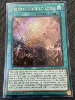 Primite Lordly Lode BLMM-EN172 Secret Rare 1st Edition Yu-Gi-Oh! - Image 1