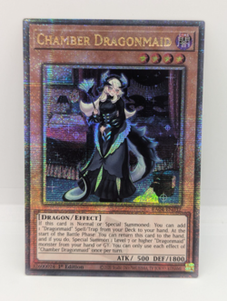 YUGIOH Chamber Dragonmaid (RA04-EN032) Quarter Century Secret Rare 1st Ed NM - Image 1