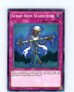 Yu-Gi-Oh TCG Scrap-Iron Scarecrow SPWA-EN058 1st Edition Super Rare Card NM - Image 1