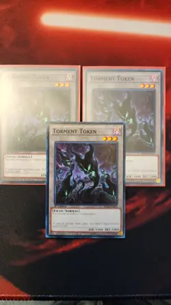 Torment Token x3 SR06-ENTKN Lair of Darkness 1st Edition - Image 1