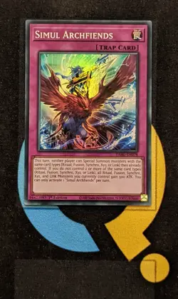 DABL-EN078 Simul Archfiends Super Rare 1st Edition YuGiOh Card - Image 1