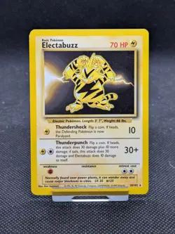 Electabuzz 20/102 Rare Base Set Pokemon Card WOTC LP-NM - Image 1