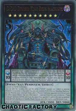 YUGIOH BACH-EN044 D/D/D Deviser King Deus Machinex Ultra Rare 1st Edition NM - Image 1