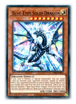 Blue-Eyes Solid Dragon - LDS2-EN014 - BLUE Ultra Rare - 1st Edition - Yugioh - Image 1