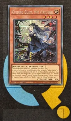 MP24-EN078 Guiding Quem, the Virtuous Prismatic Secret Rare 1st YuGiOh - Image 1