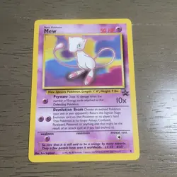 Pokemon Card - Mew (8) - WoTC Black Star Promo - Image 1