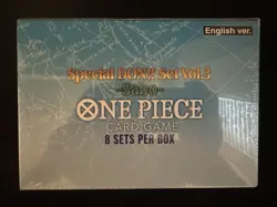 One Piece Card Game Special DON!! Set Vol 3 Sabo SEALED BOX OF 8 - Image 1
