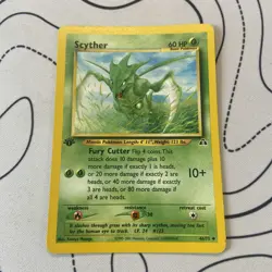 Scyther 46/75 1st Edition Neo Discovery - MP Condition - 2001 Pokemon Card - Image 1