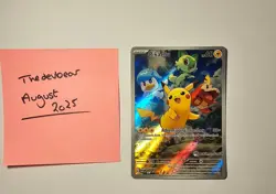 Pikachu 027 Paldea Evolved Pokemon Center Stamped Promo Card NM - Image 1