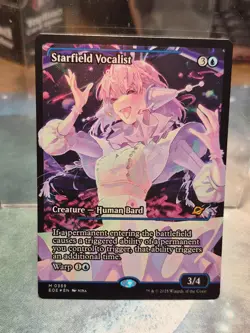 Starfield Vocalist FOIL JAPAN SHOWCASE Edge of Eternities MTG Card BORDERLESS - Image 1