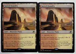 MTG magic cards 2x Sacred Foundry Edge of Eternities NM-Mint, English - Image 1