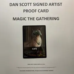 CATS Card Signed By Dan Scott Magic The Gathering Artist Proof - Image 4