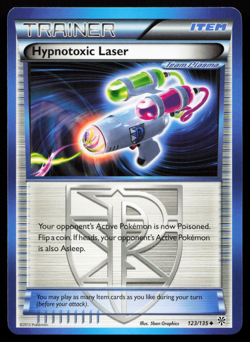 Hypnotoxic Laser 123/135 Black & White Plasma Storm Lightly Played Pokemon Card - Image 1