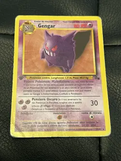 Pokemon Card Gengar 20/62 Fossil ITA carta italiano good - Image 1
