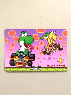 Yoshi - 12 - Super Mario Kart - Nintendo Banpresto Card Vintage - Image 1