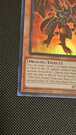 Red-Eyes Black Meteor Dragon DUNE-EN095 Super Rare 1st Ed. Yugioh YU-GI-OH! Card - Image 4