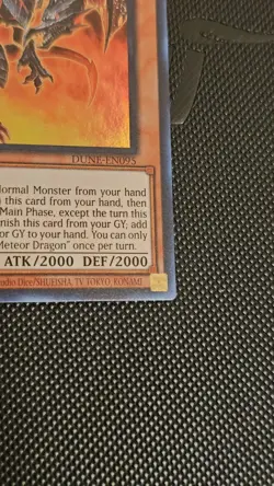 Red-Eyes Black Meteor Dragon DUNE-EN095 Super Rare 1st Ed. Yugioh YU-GI-OH! Card - Image 5
